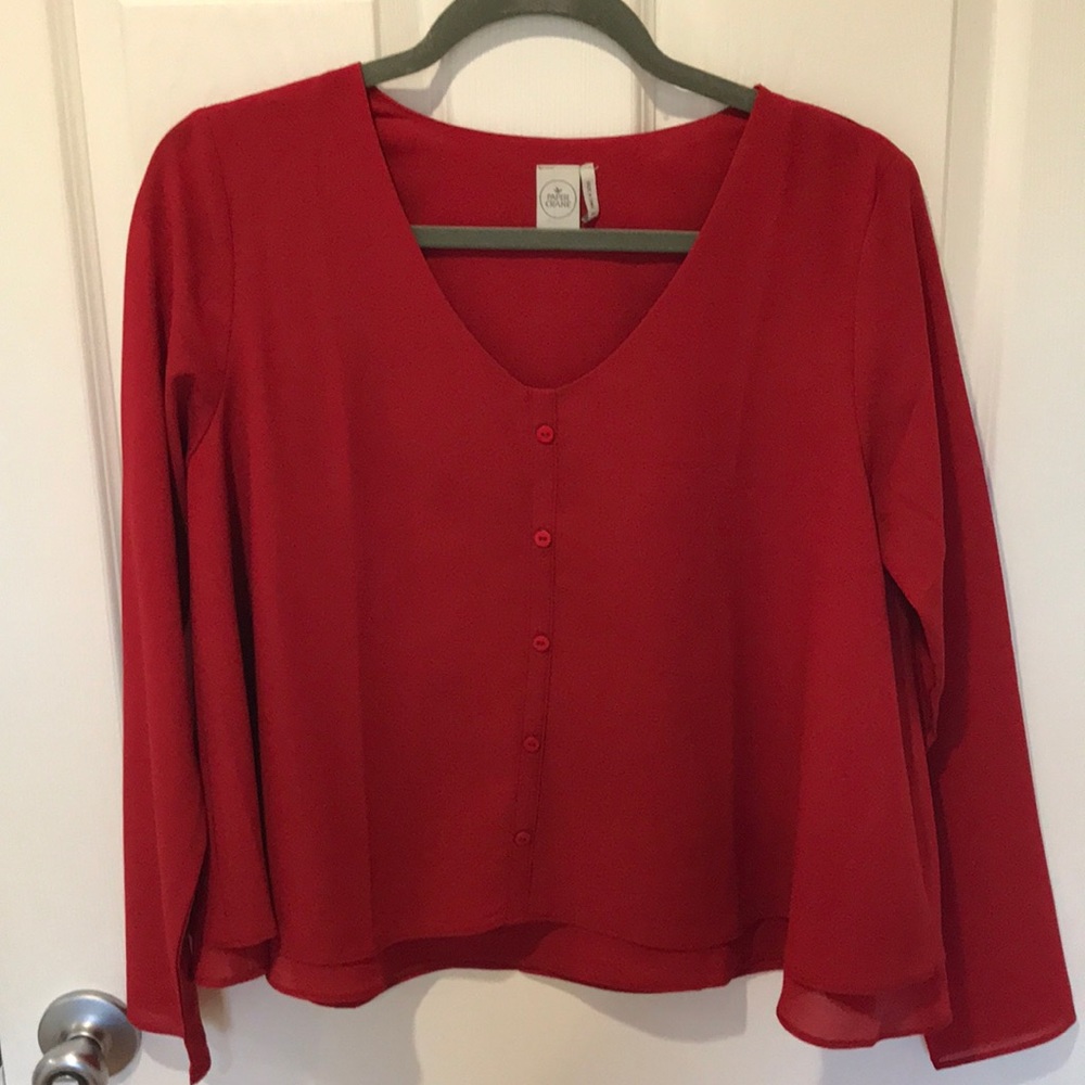 Paper Crane Red Blouse